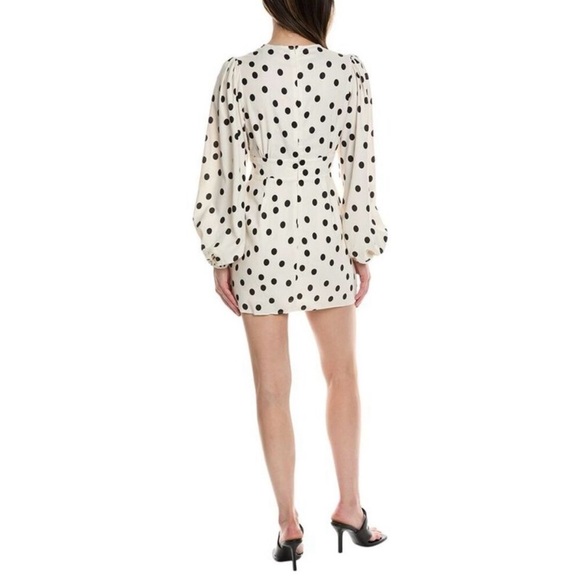 NEW O P T Elegant Polka Dot Long Sleeve Dress - Picture 2 of 5